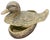 Striking vintage Gucci figural duck box, crafted in Italy in richly detailed brass-tone metal and signed “GUCCI MADE IN...