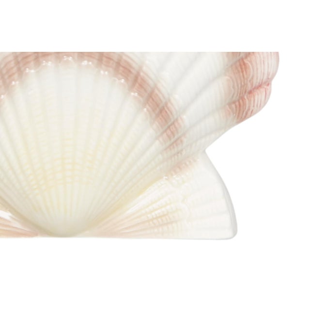 Otagiri Company Otagiri Ceramic Scallop Shell Napkin Holder For Sale - Image 4 of 6
