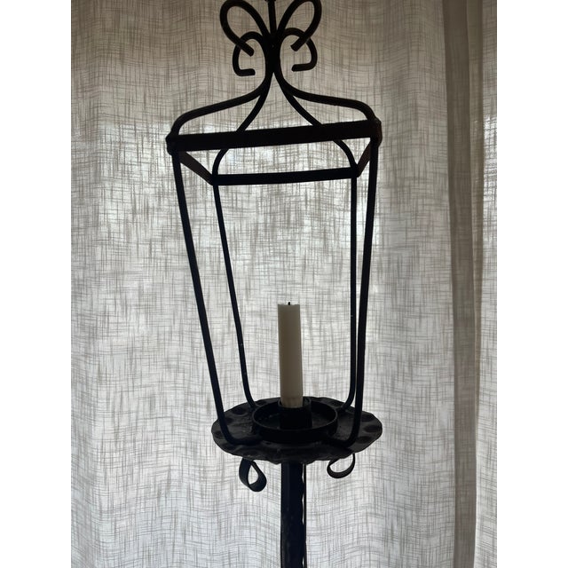 American Early 20th Century American Torcheres in a Burnished Brown Steel For Sale - Image 3 of 8