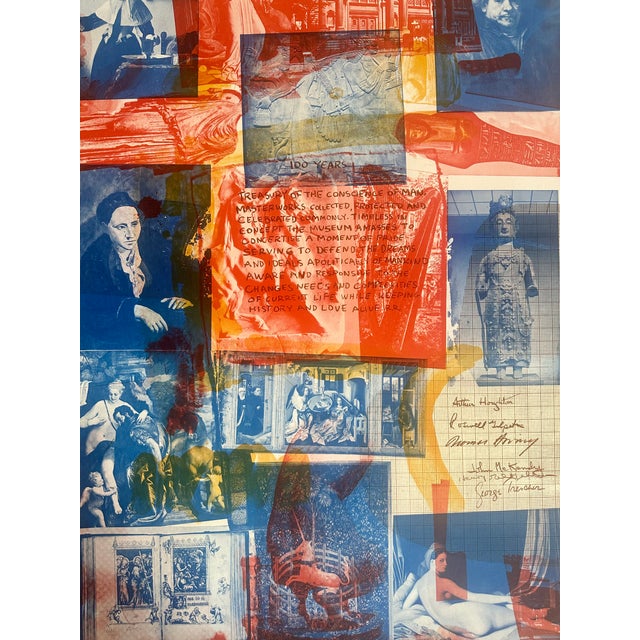 Robert Rauschenberg (American, 1925–2008) Limited Signed Art Edition Centennial Certificate MMA, 1969. Color lithograph,...
