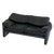 Maralunga 2-Seater Black-Grey Sofa by Vico Magistretti for Cassina, 1970s For Sale