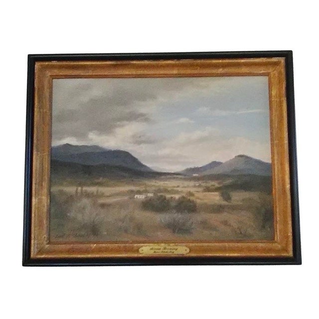 Original, 1975 Janet W. Kimberling Landscape Oil Painting - Framed, Signed, 15” X 19” For Sale - Image 4 of 4