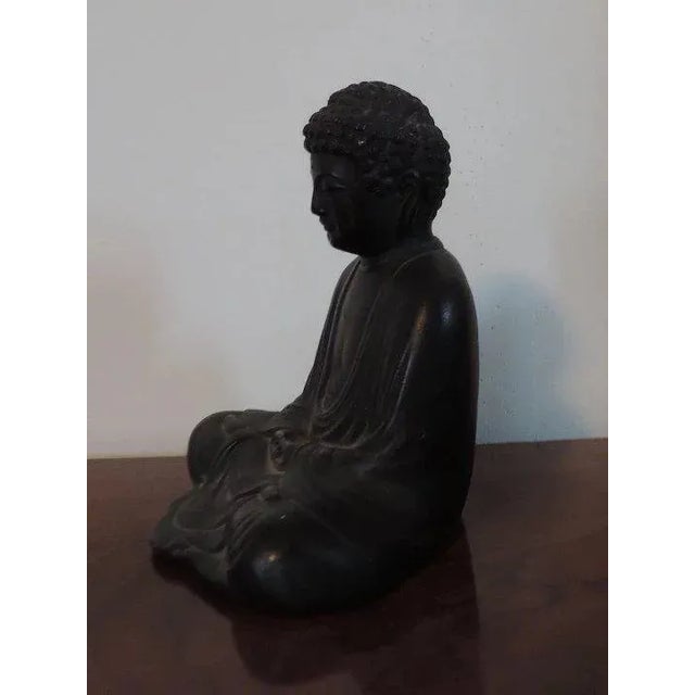 Metal 19th Century Meiji Japanese Bronze Buddha For Sale - Image 7 of 10