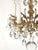 Shabby Chic Antique 5 Light Sensational Shinning Swanky Brass Cut Lead Crystal Chandelier ~ Rewired ~ Restored ~ Rejuvenated ~ Ready to Hang ~ For Sale - Image 3 of 12