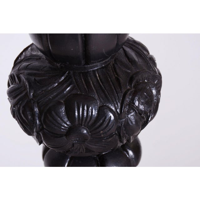 Czech Art Deco Floor Lamp in Beech, 1920s For Sale - Image 6 of 11