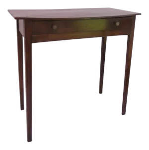 English Bow Front Side Table One Drawer Late 18th Century Early 19th Century