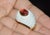 White Vintage Bvlgari Chandra Pink Tourmaline & White Porcelain Ring in 18k Yellow Gold – Size 7.5 For Sale - Image 8 of 18