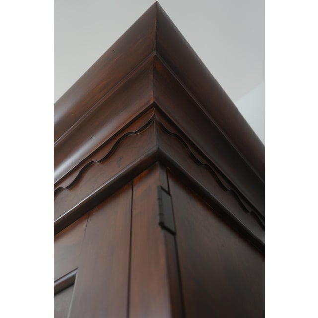 Rom Weber Burl Elm Walnut Armoire Cabinet For Sale - Image 9 of 14