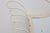 Metal French White Lacquered Metal Mirror with Looped Wire Frame and Fan Crest, 1950s For Sale - Image 7 of 13