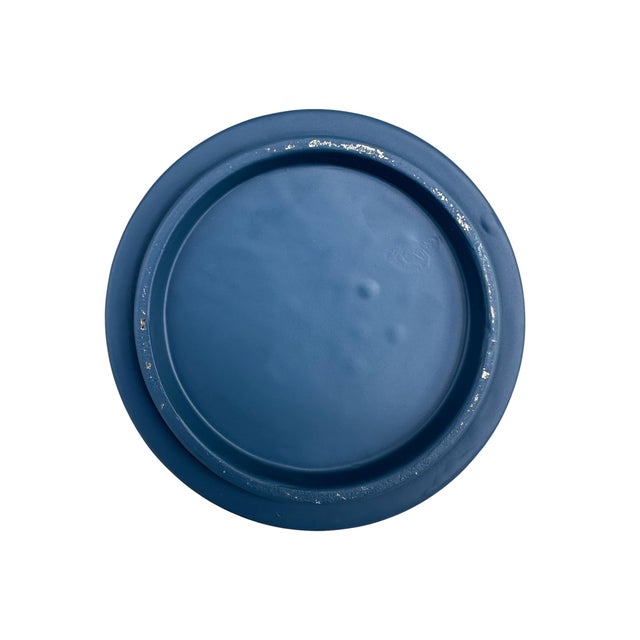 Blue Ceramic Vase, Italy, 1970s For Sale - Image 4 of 5