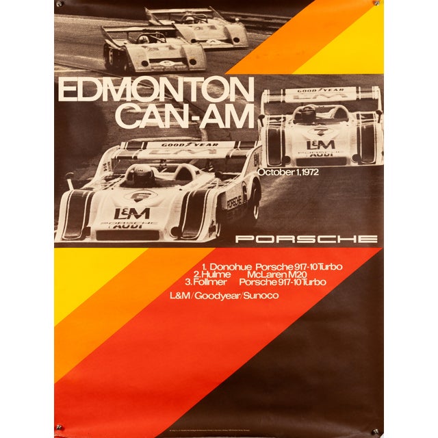 Edmonton Can Am Porsche Poster by Atelier Strenger, 1972 For Sale - Image 9 of 9