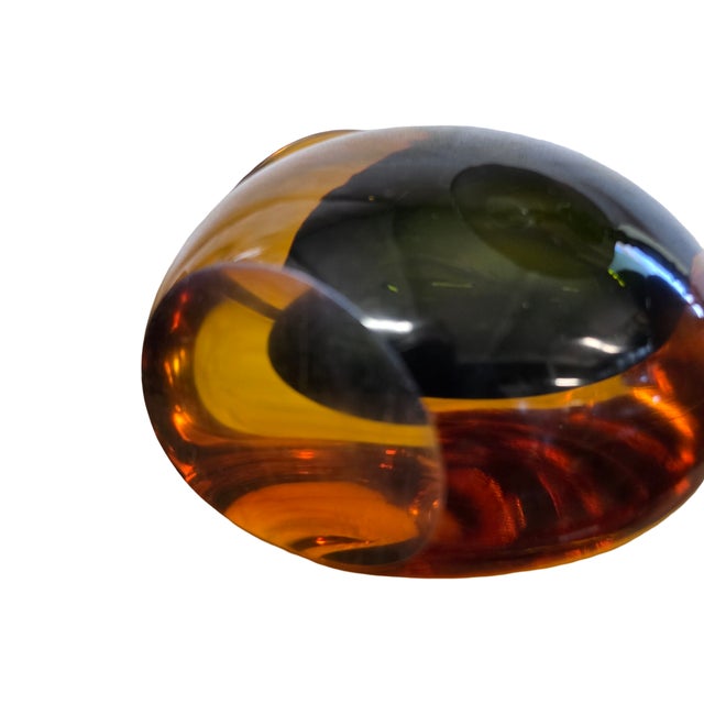 1950s MCM Murano Glass Apple Bookends For Sale - Image 5 of 5