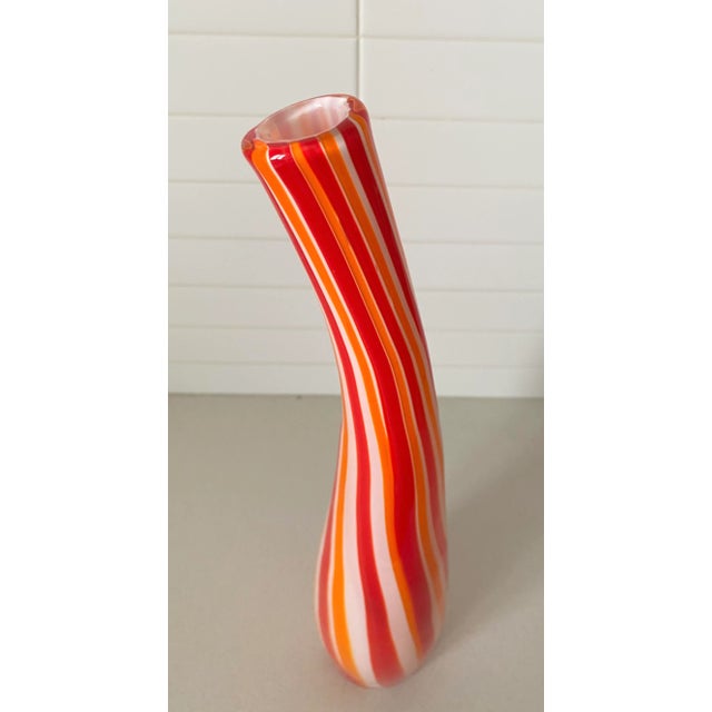 1960s Hand-Blown 1960's Murano Cased Glass Bottle For Sale - Image 5 of 8