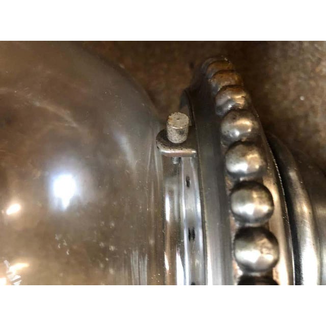 Silver French Nickel-Plated Lanterns, 20th Century, Set of 2 For Sale - Image 8 of 13