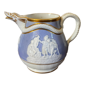 Antique 19th Century Ridgway Porcelain Dolphin Form Cream Jug