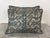 A sublime pair of custom pillows in authentic Mariano Fortuny fabric in his Oneiroi Pattern in urban fog and silver. .The...