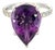 Natural Amethyst Diamond Ring 6.5 14k White Gold 7.67 TCW Certified For Sale