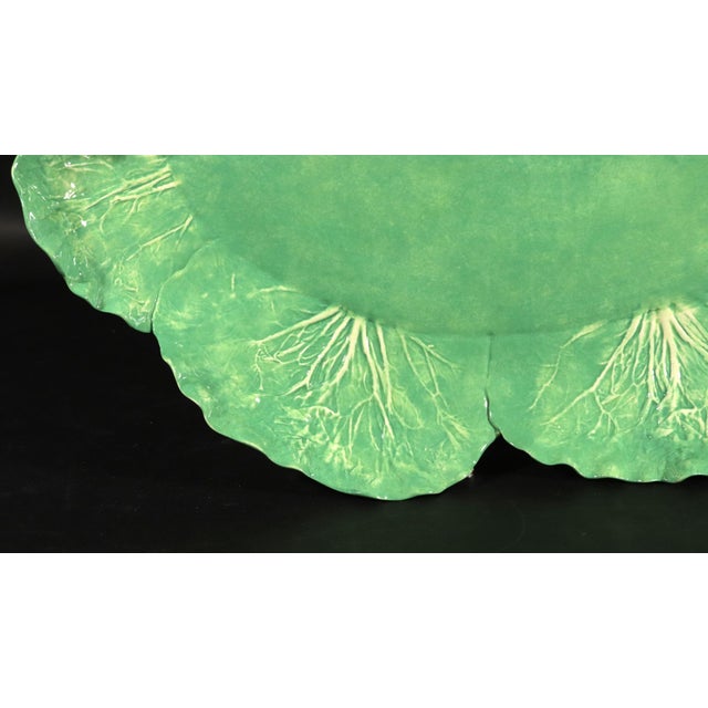 Palm Beach Chic: Dodie Thayer "Lettuce Ware" Leaf Platter Mid-20th Century A quintessential piece of "Palm Beach Chic,"...