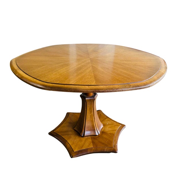 Vintage Drexel Heritage Plaudit Collection Adjustable Lift-Top Table | Mid-Century Modern Hi-Low Cocktail Dining For Sale - Image 17 of 18