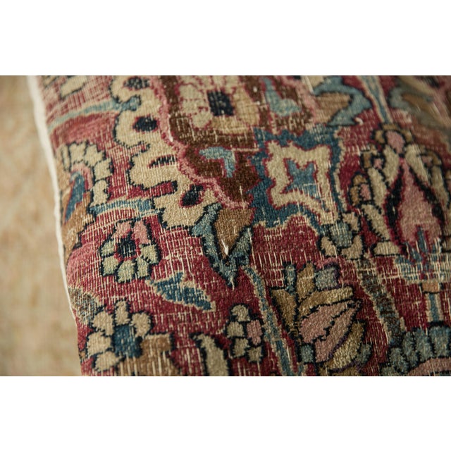 Vintage Meshed Rug Fragment Pillow For Sale - Image 11 of 11