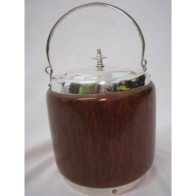 Antique Wood Biscuit Barrel Made in England Chairish