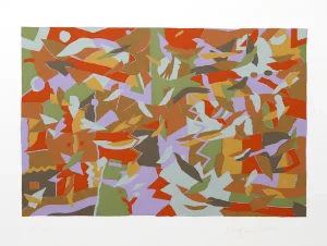 Douglas Leichten, "Blue Harmony," Serigraph