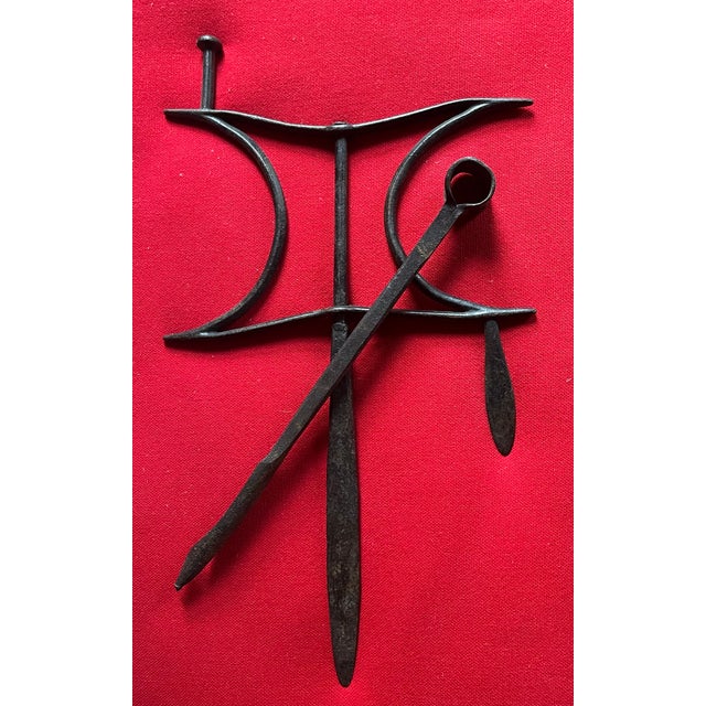 Antique 19th Century English Victorian Wrought Iron Garden Flower Bed Edging Tool For Sale - Image 15 of 16