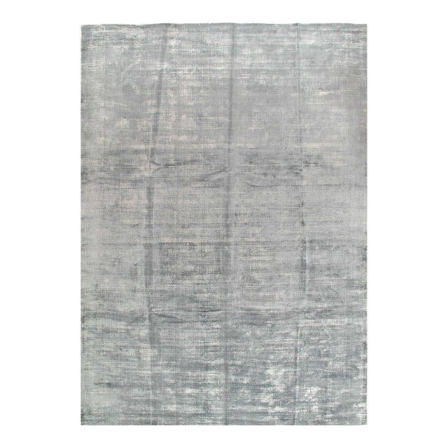 Pasargad DC Gary Color Hand Knotted Modern Rug For Sale