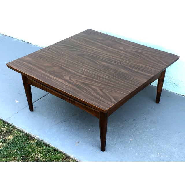 Square Mid-Century Modern Coffee Table | Chairish