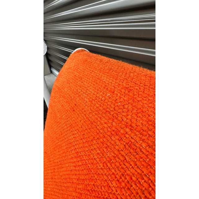 Knoll 1970s Pair of Orange Knoll Sling Chairs For Sale - Image 4 of 12