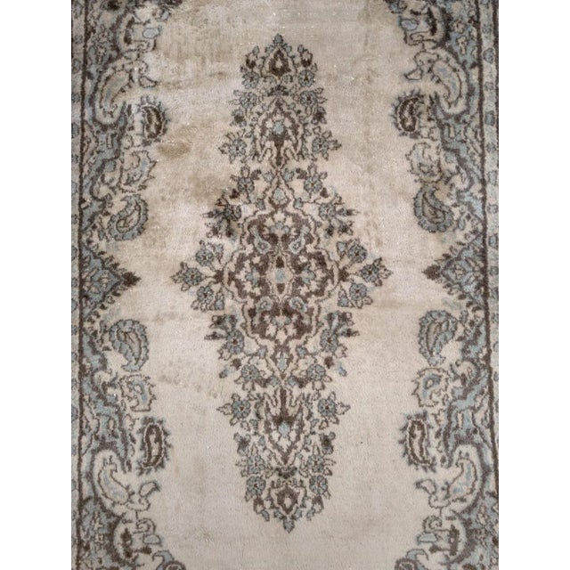 Persian 1970's Vintage Persian Kerman , 3'9" X 7' For Sale - Image 3 of 7