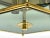 1970s Modernist Smoked Glass Brass Ceiling Lamp attributed to Luigi Colani for Jsb, 1970s For Sale - Image 5 of 9
