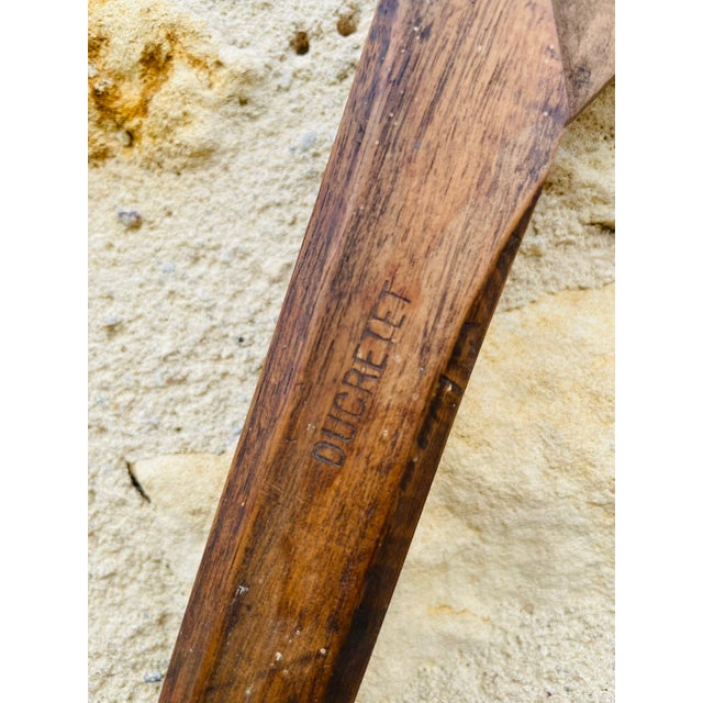 Wood Antique Walnut Carpenter Compass by E. Ducretet, 1870s For Sale - Image 7 of 18