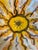 Mid-Century Modern Vintage 12.5” Signed Sunburst Ceramic Pottery Bowl For Sale - Image 3 of 11