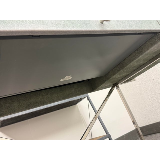 Hettler Tullmann for Cb2 Avalon Faux Shagreen Desk For Sale - Image 12 of 12