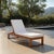 Transform your outdoor space with the sophisticated Sophie Lounger in natural and beige, featuring a striking black piping...