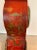20th Century Red Lacquered Wooden Cartel Clock with Chinese Decoration For Sale - Image 3 of 13
