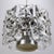 Kinkeldey Kinkeldey Crystal Light Fixture With Chrome and Nickel Base For Sale - Image 4 of 7