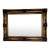 Ornate Wood Gold Leaf Lacquered Mirror For Sale