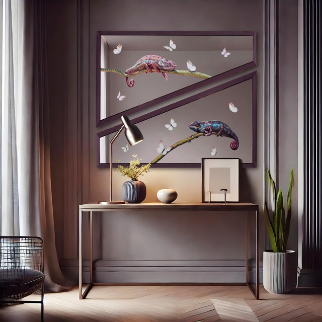 "Whispering Shades" is a sophisticated contemporary artwork by Giuseppe Caiafa, exploring themes of transformation and...