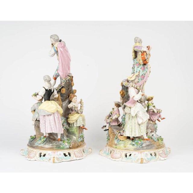 19th Century Napoleon III Porcelain Figurines from Meissen For Sale - Image 11 of 13
