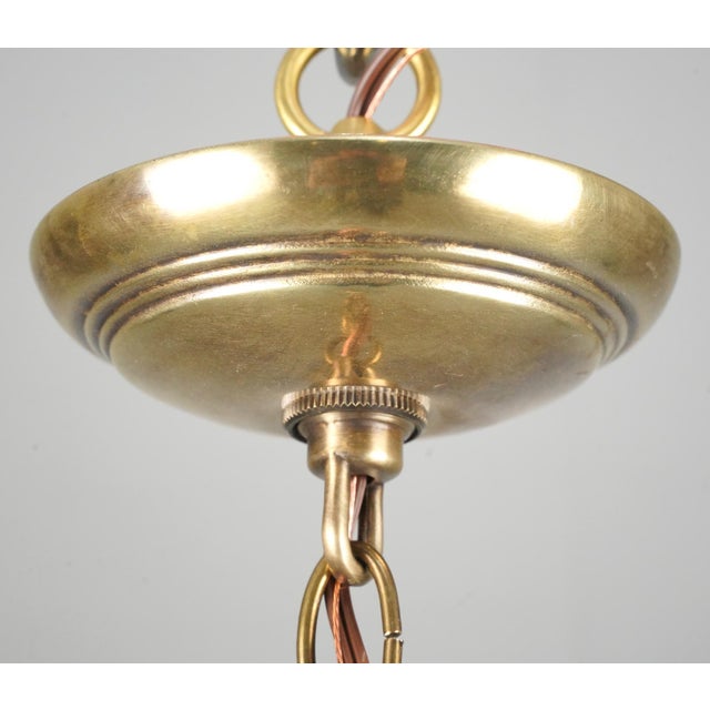 Antique 7.5 In. Clear Crystal Onion Bell Jar Pendant Light For Sale - Image 12 of 14