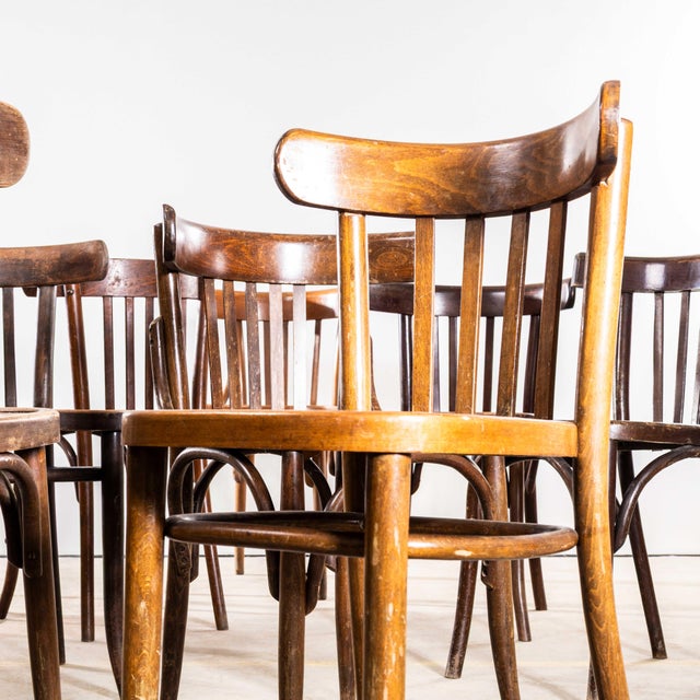 Wood Vintage Dining Chairs, 1950s, Set of 4 For Sale - Image 7 of 14