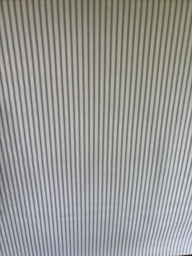 6 3/4 Yards Pindler & Pindler Light Blue and White Stripe Cotton Fabric