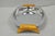 Vintage Art Deco Stainless Steel Glo-Hill Gourmates Butterscotch Bakelite Tray For Sale - Image 9 of 14