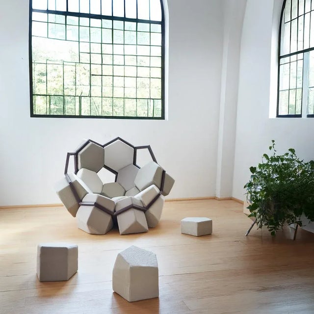 Striking geometric design and plush comfort. A striking display of Italian design and time-honoured artisan skills, this...