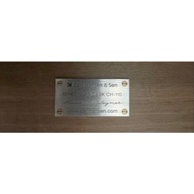 Brown Hans Wegner Ch110 Desk for Carl Hansen & Son, 2000 For Sale - Image 8 of 8