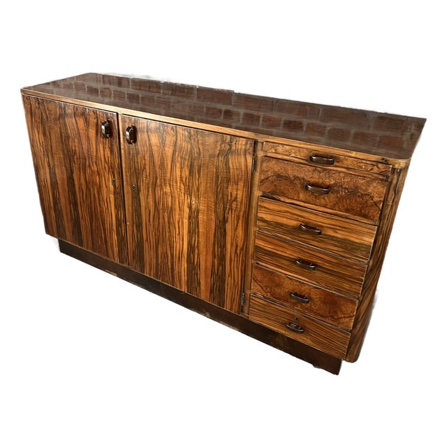 Vintage 1960's MCM Dresser, Buffet, Cabinet With Drawers For Sale