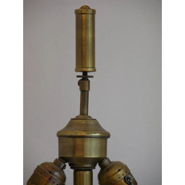 Vintage Copper and Brass Table Lamps - a Pair For Sale - Image 4 of 8