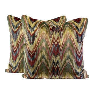 Clarence House Talcy VelvetFeather/Down Pillows- a Pair For Sale